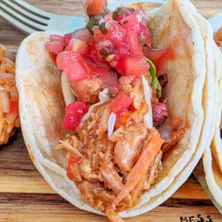 pork tacos with salsa