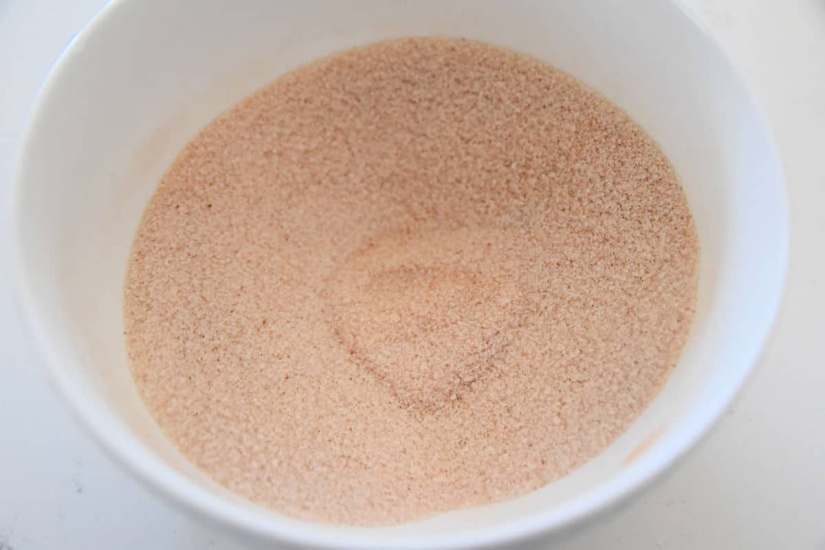 cinnamon sugar in a bowl