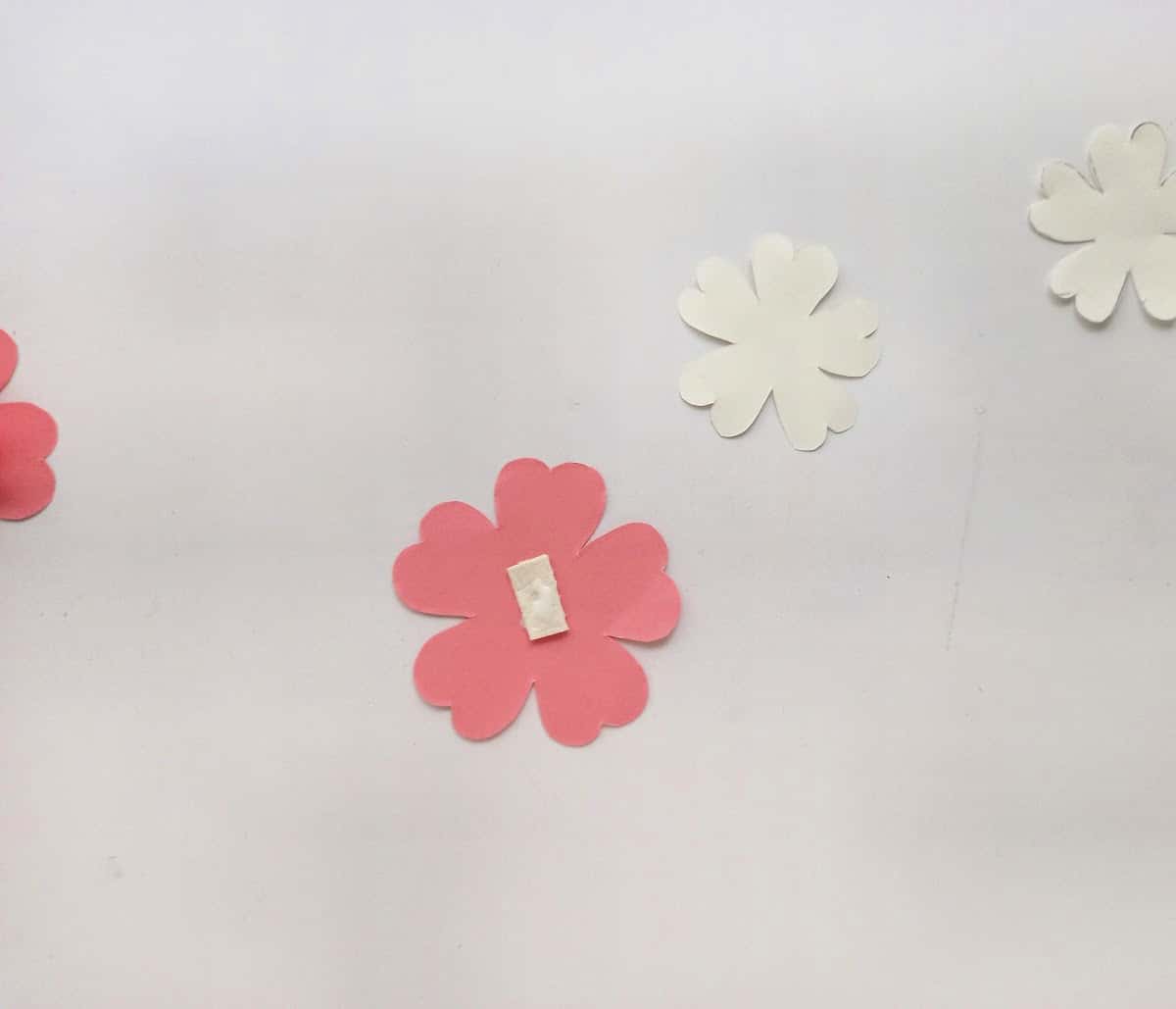 pink paper flower