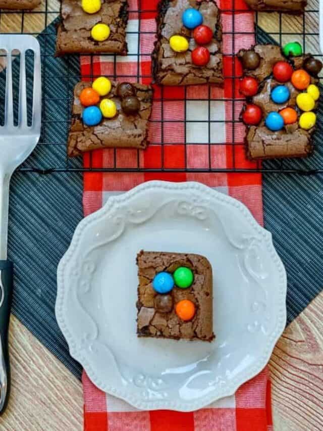 Fudgy M&M Brownies