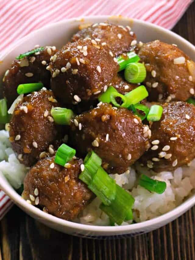 Orange Meatballs in the Instant Pot