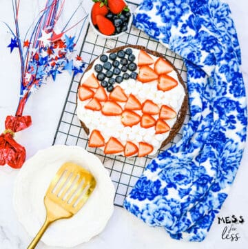 patriotic brownie cake