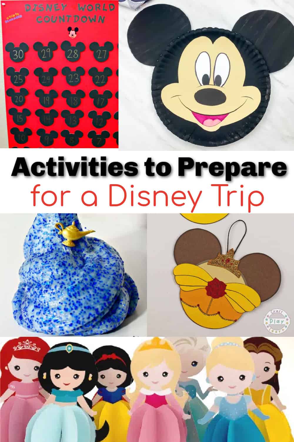 Kids activities to prepare for a Disney World Trip - If you are planning a Disney World vacation, these kids activities will help to build excitement for your trip.