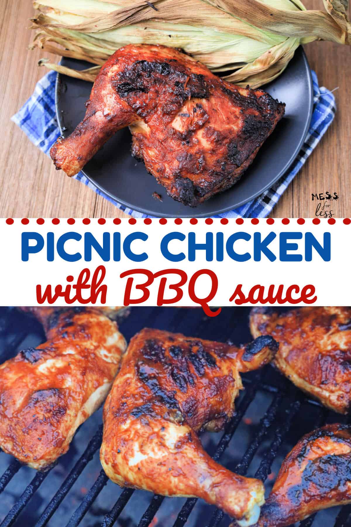 Picnic Chicken with BBQ Sauce