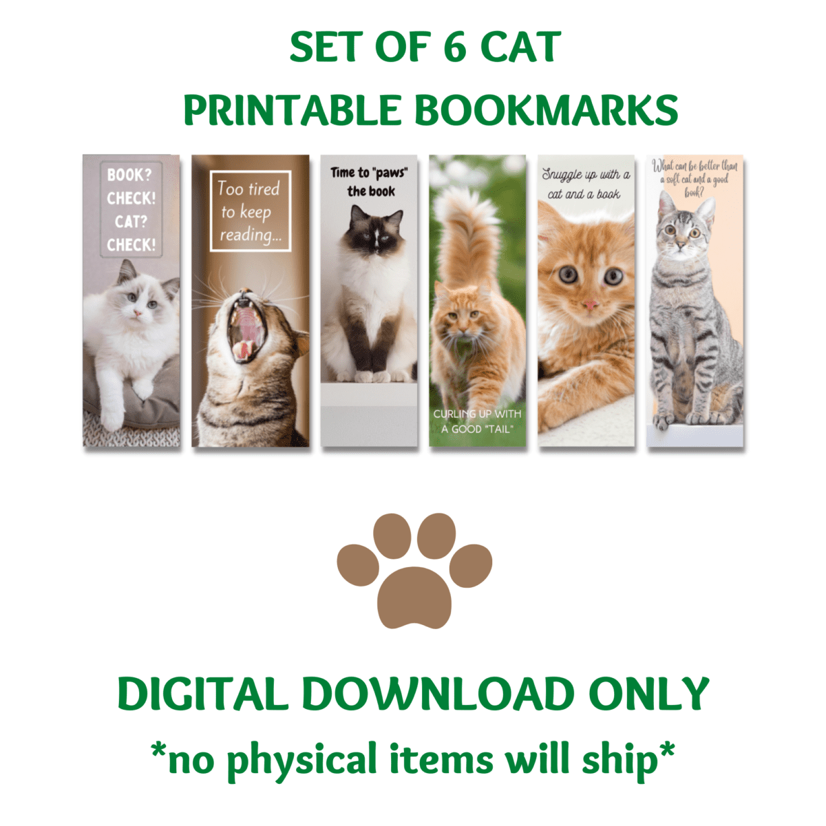 cat bookmarks