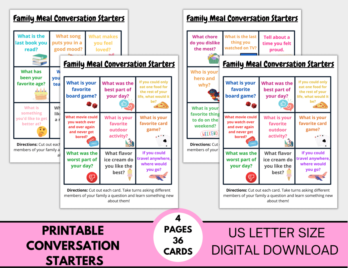 Family Conversation Starters Mock Up