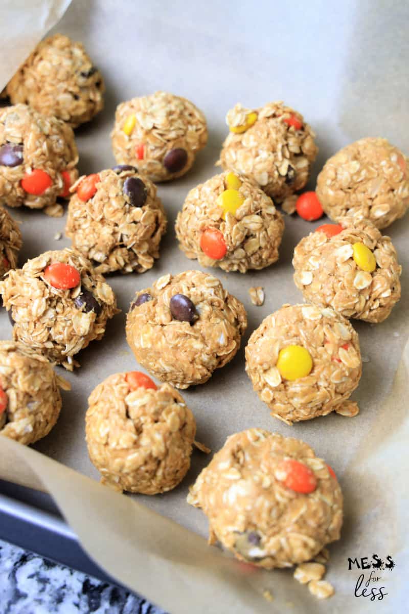 peanut butter balls on tray