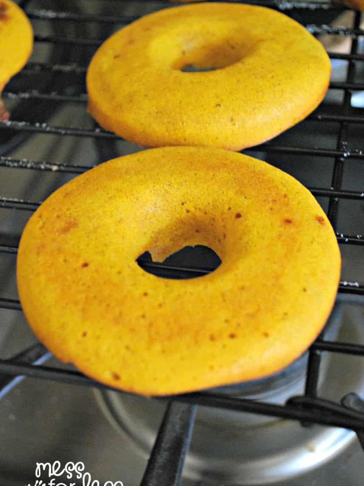 baked pumpkin donut.