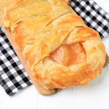 Apple Cream Cheese Puff Pastry Braid