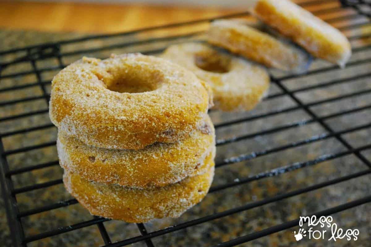 baked donut stack.