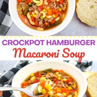 crockpot hamburger macaroni soup pin