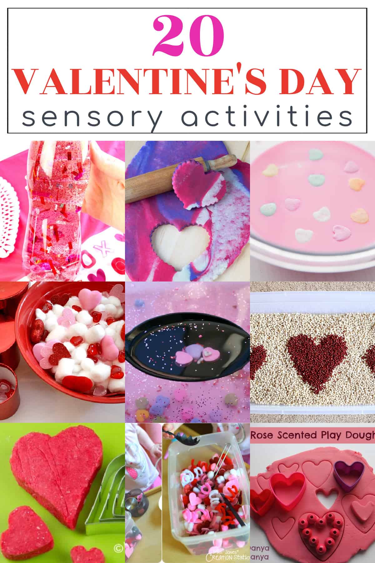 Love these Valentines Day Sensory Activities! Perfect for preschoolers!