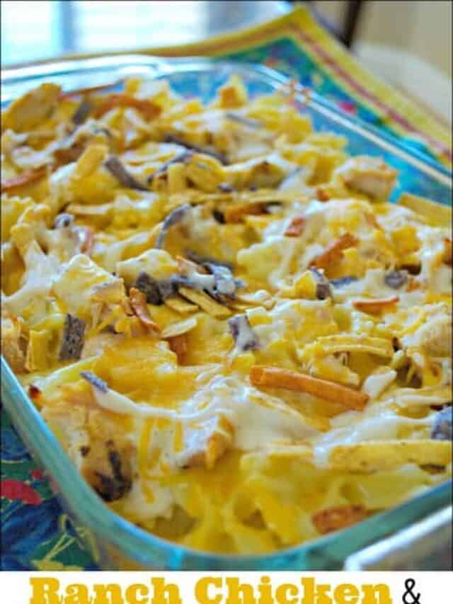 Ranch Chicken and Pasta Casserole