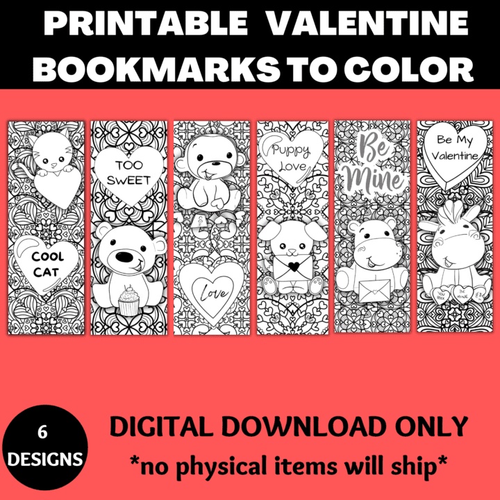 Valentine Glitter Hearts - Mess for Less