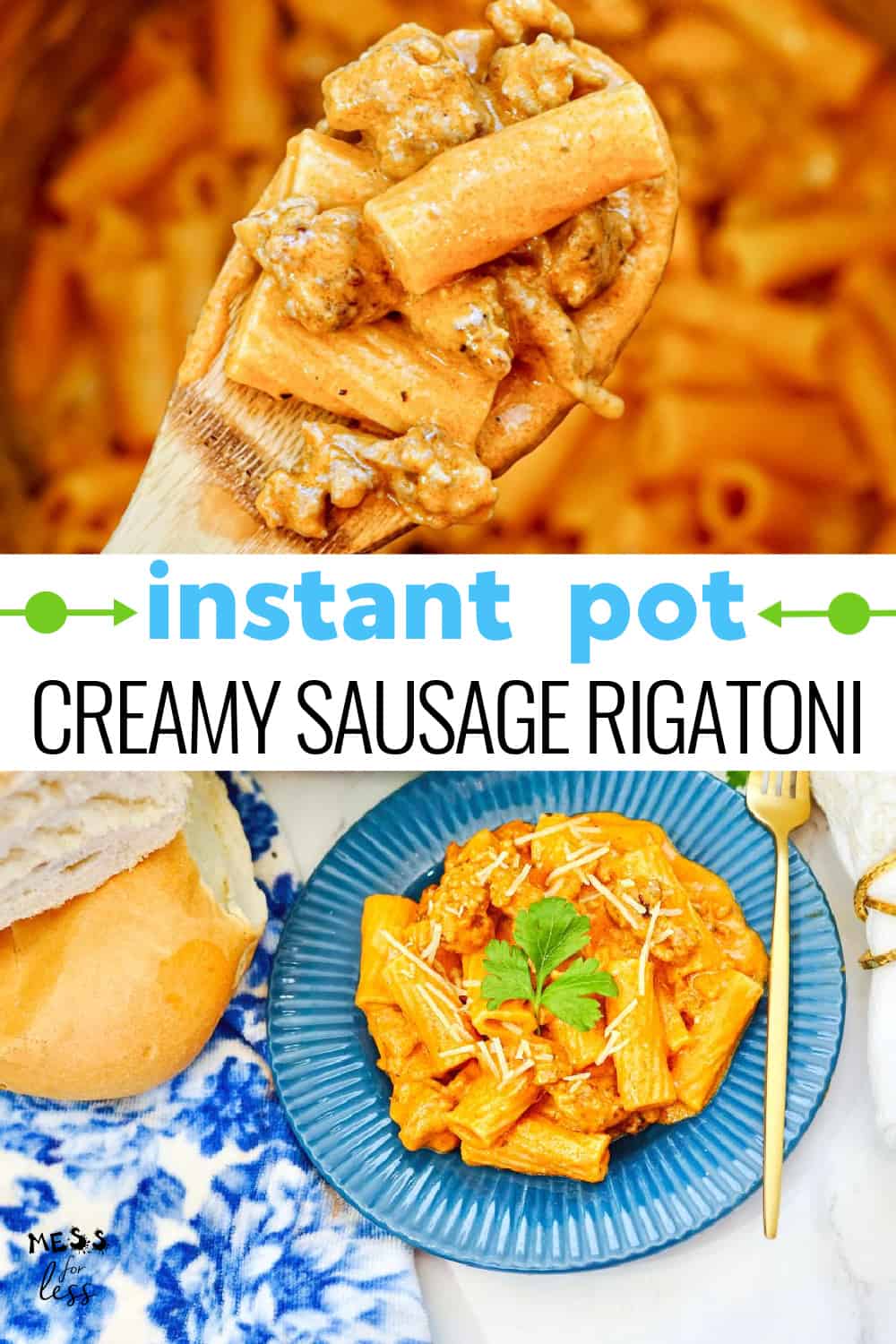 Instant Pot Creamy Sausage Pasta 
