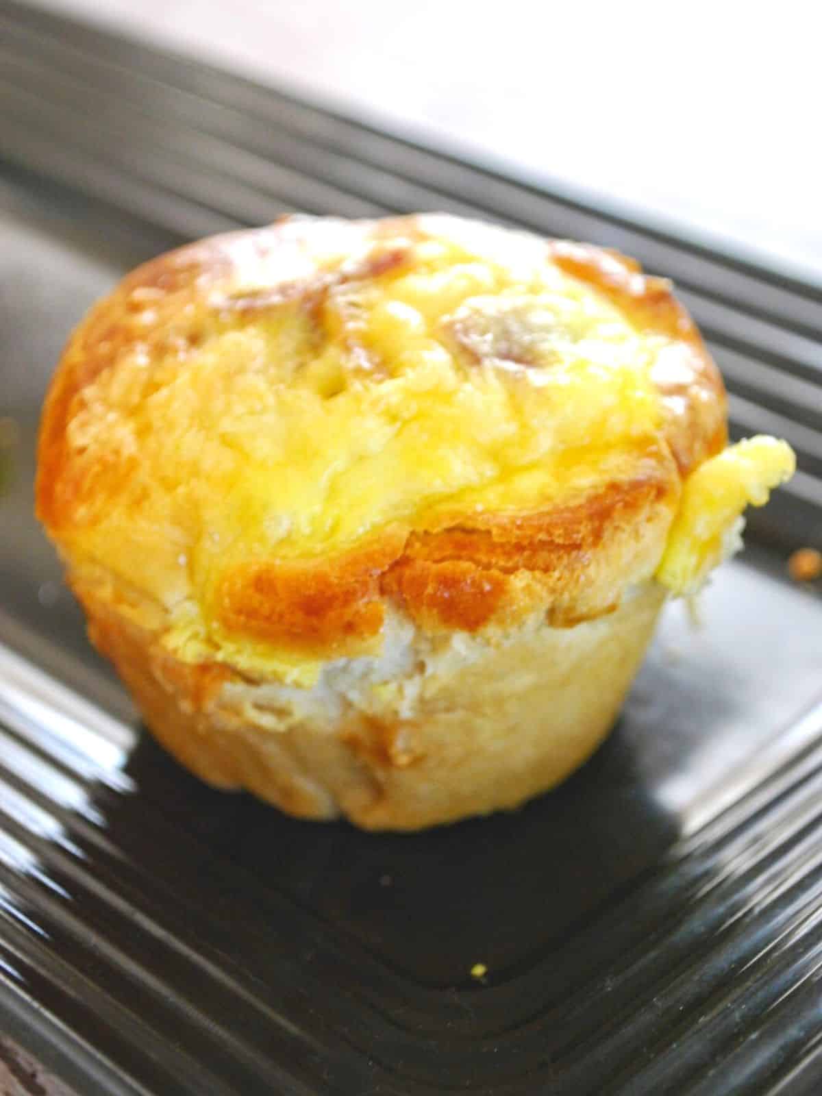 turkey bacon egg and cheese muffin.