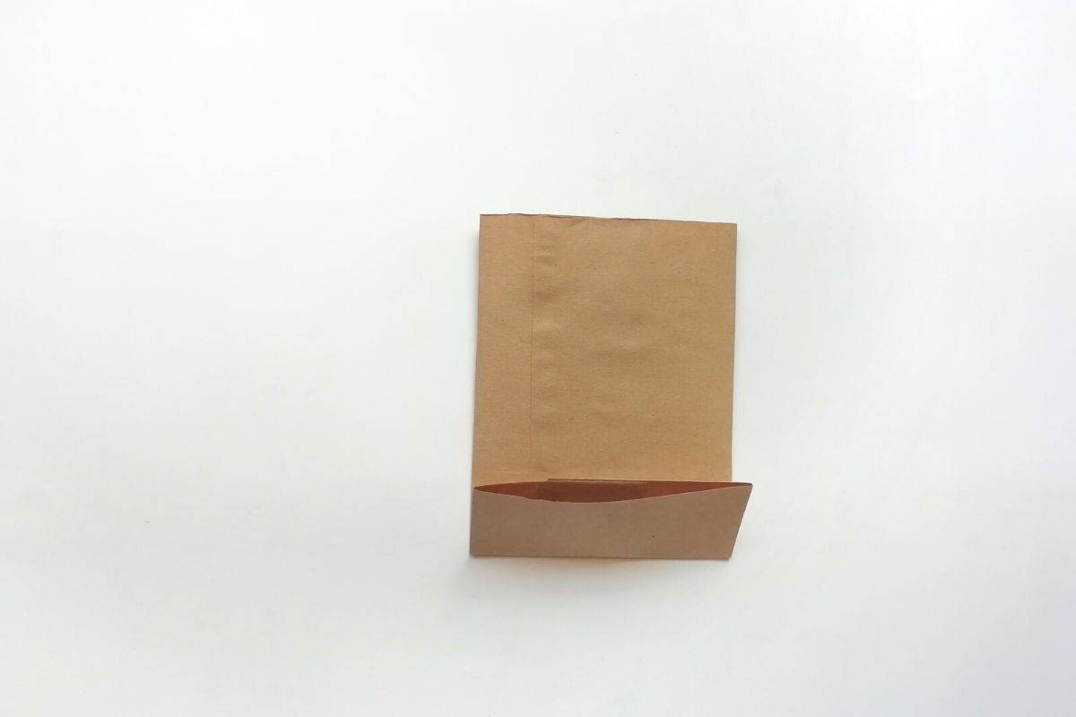 brown paper folded