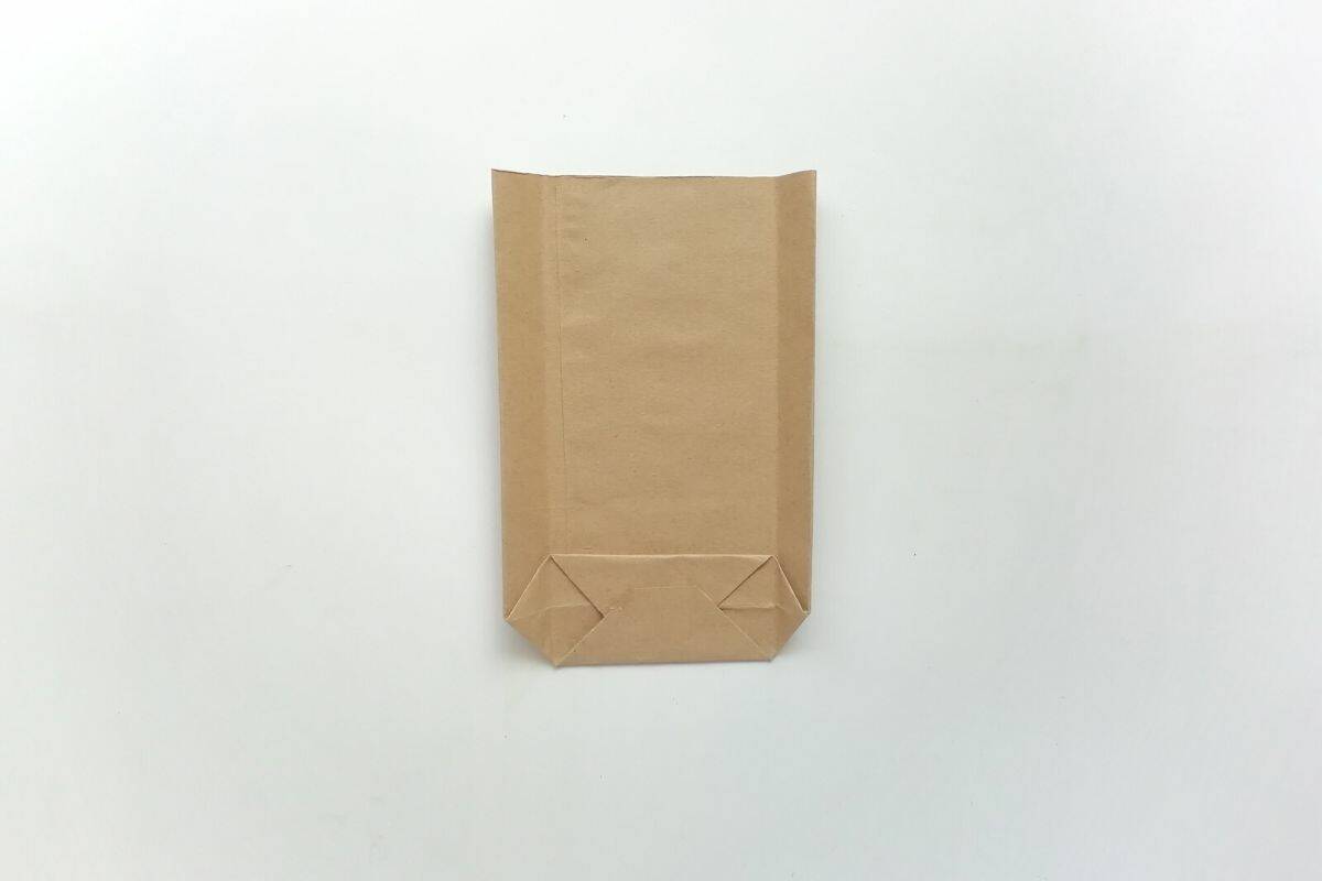 brown paper with folds in it

