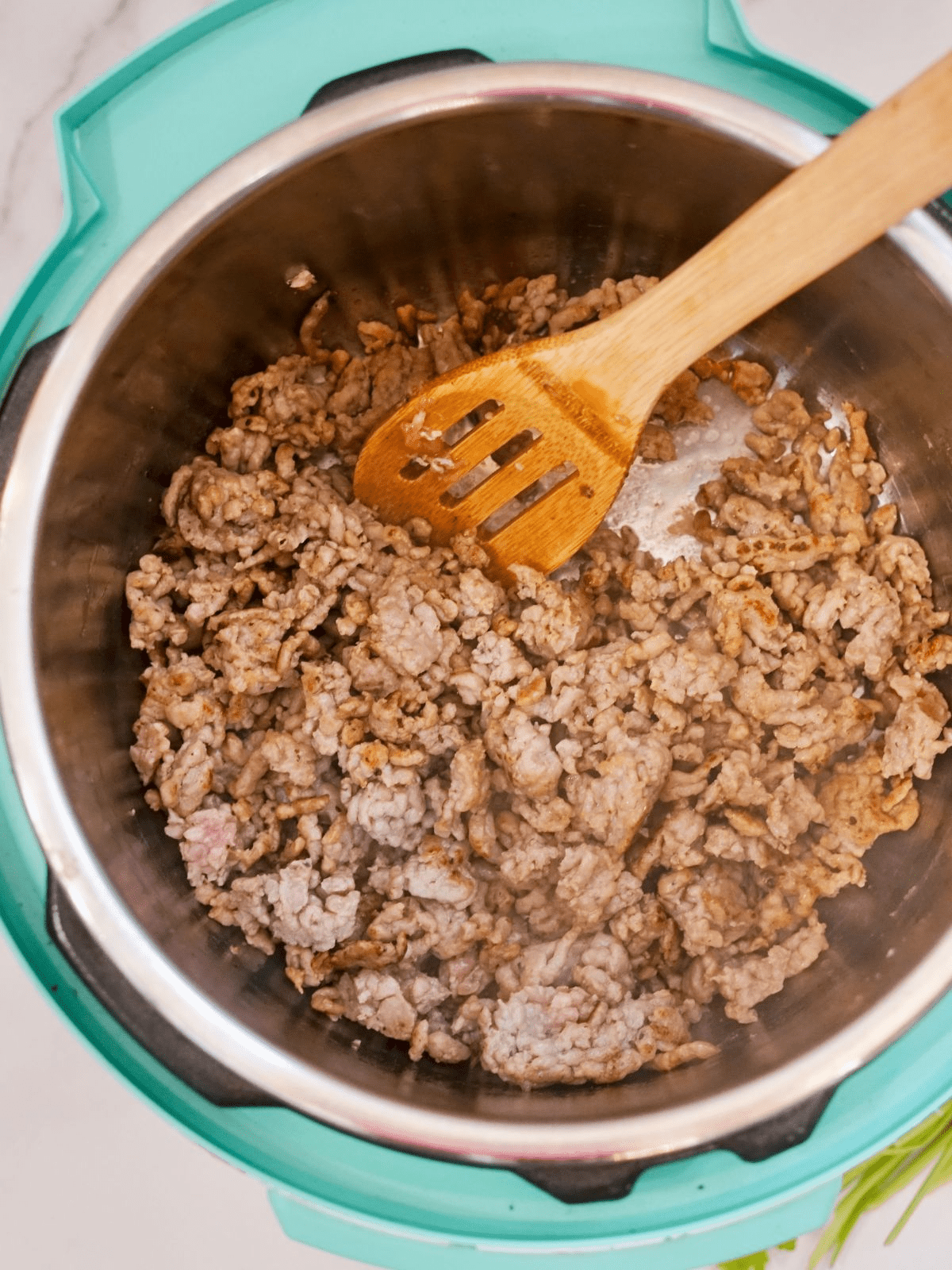 crumbled sausage in instant pot