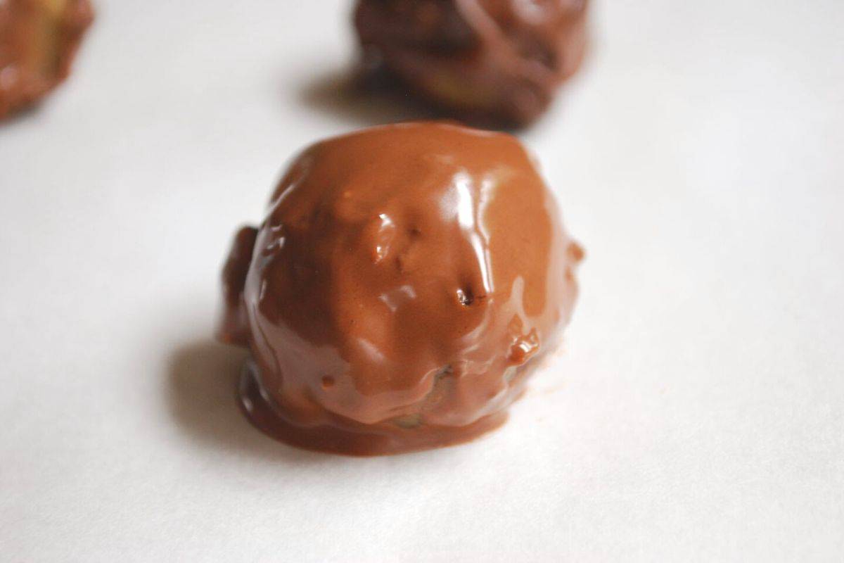 truffle dipped in chocolate