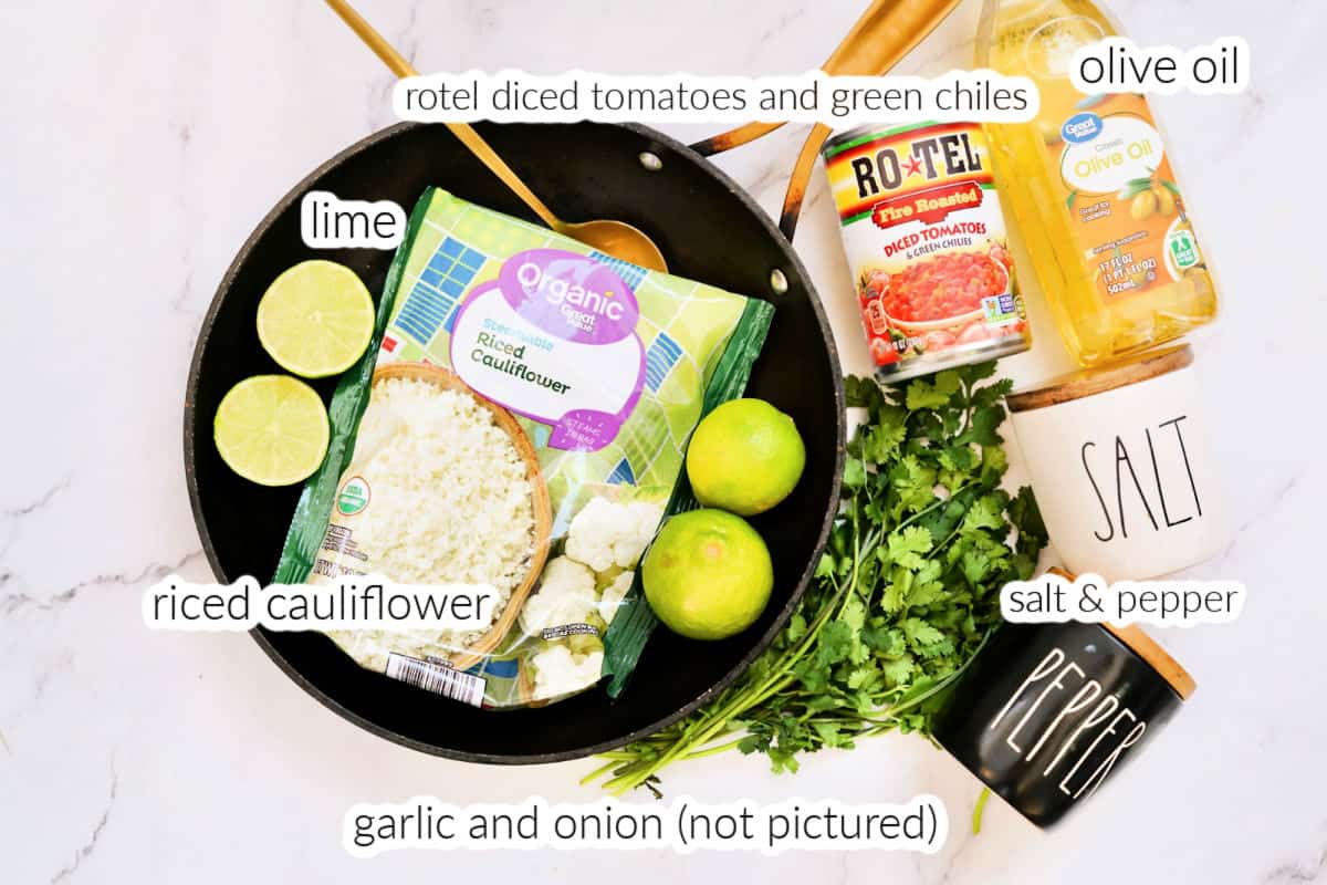 ingredients to make spanish cauliflower rice