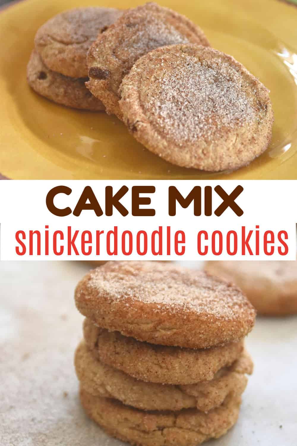Super Soft Cake Mix Snickerdoodle Cookies
