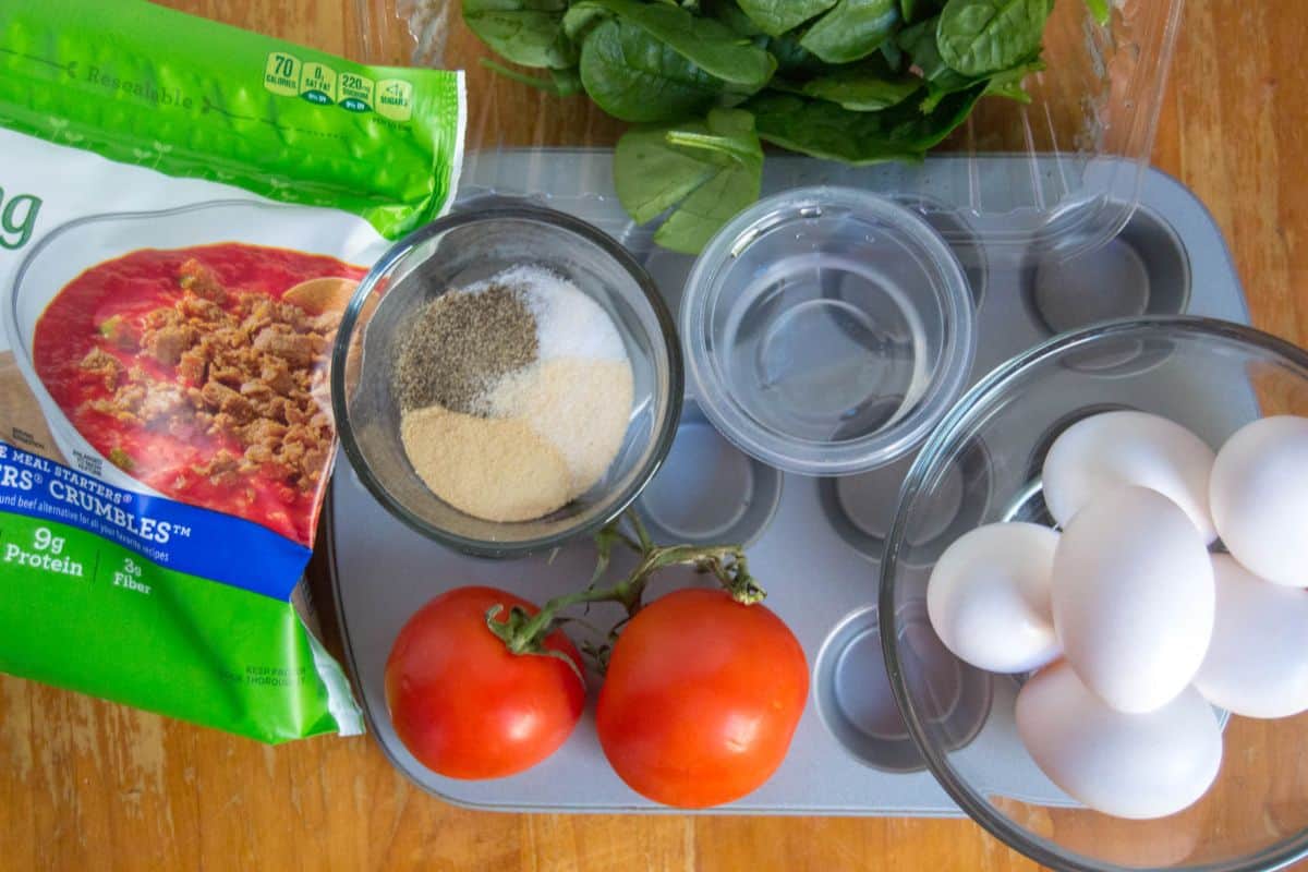 ingredients for weight watchers egg muffins