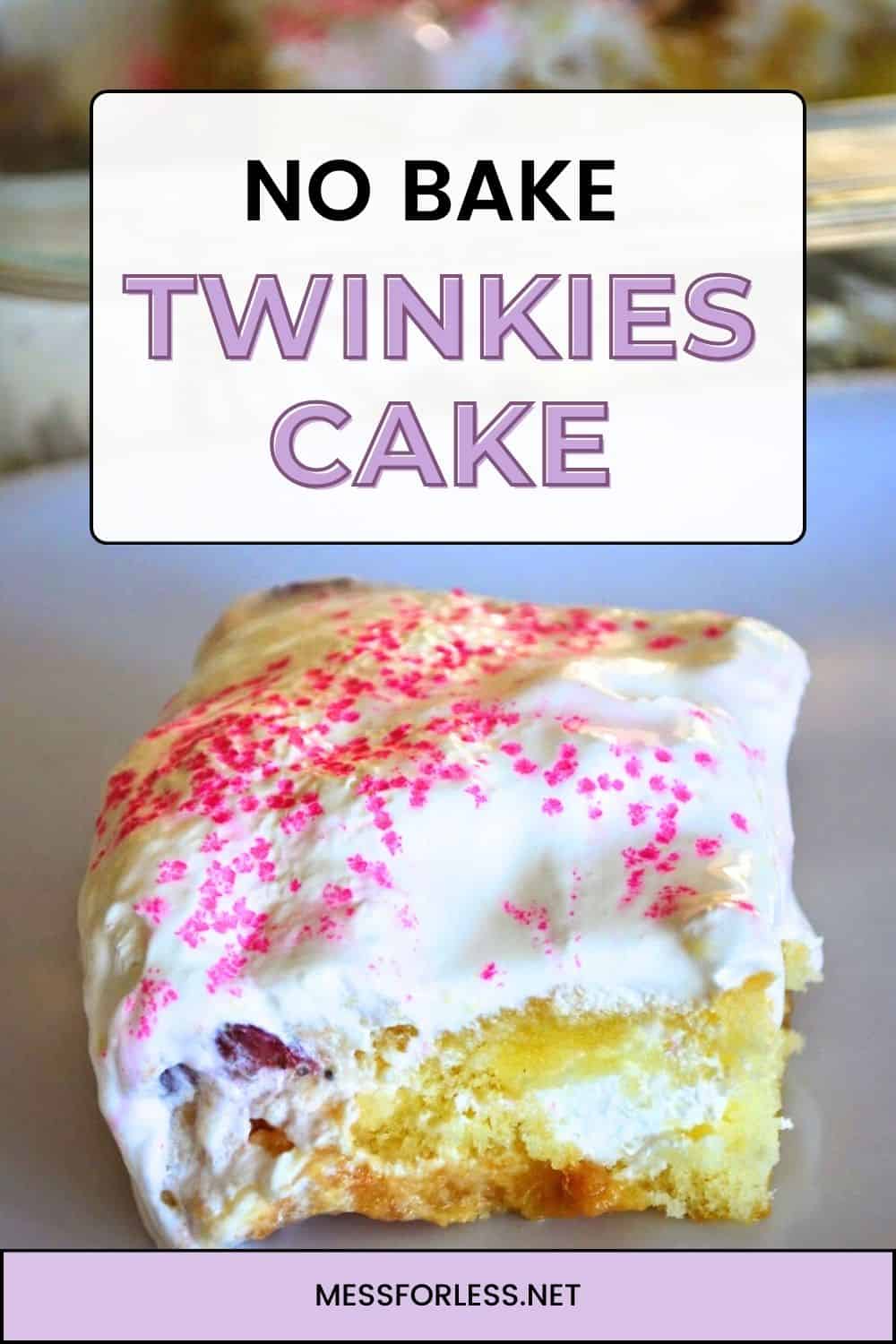 no bake twinkies cake pin