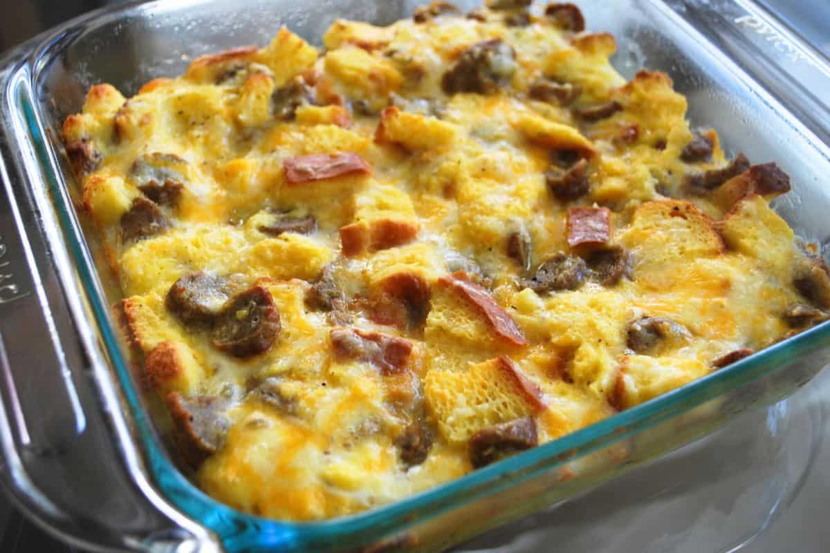 overnight egg casserole.