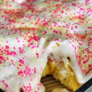 pan of twinkie no bake cake