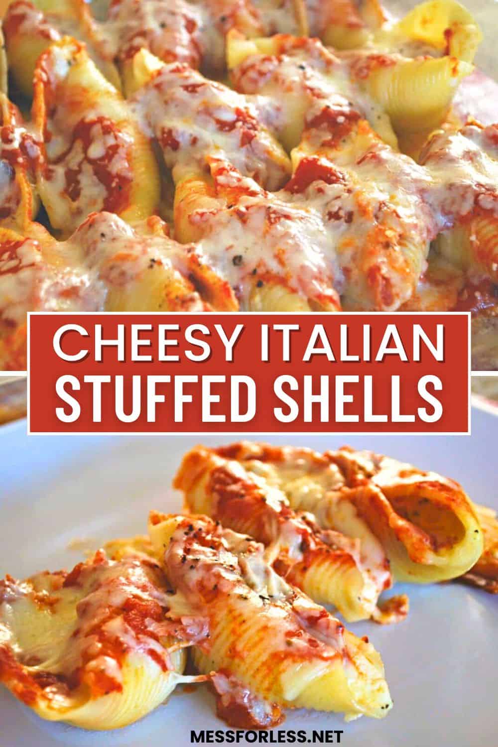 stuffed shells recipe pin