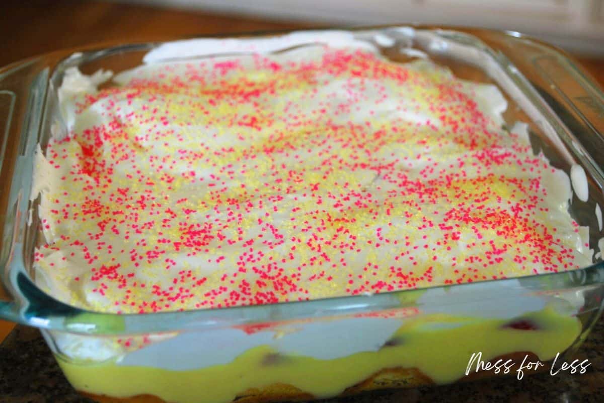 twinkies cake in pan