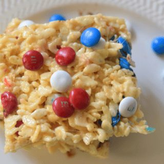 patriotic rice krispie treats
