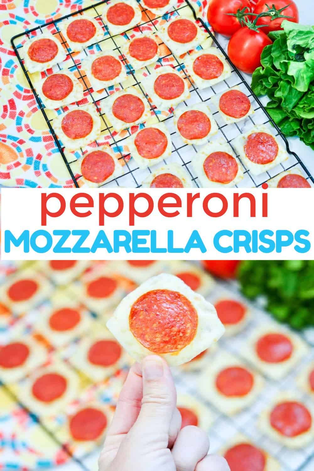 Pepperoni Mozzarella Crisps