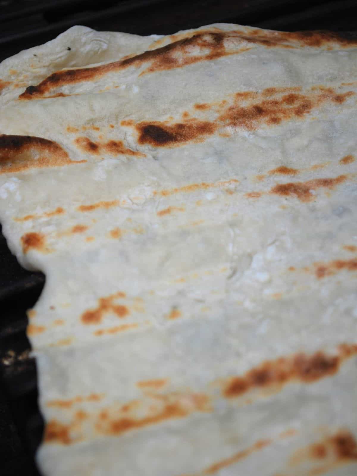 grilled flatbread.