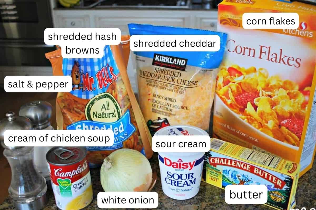 ingredients for hash brown casserole