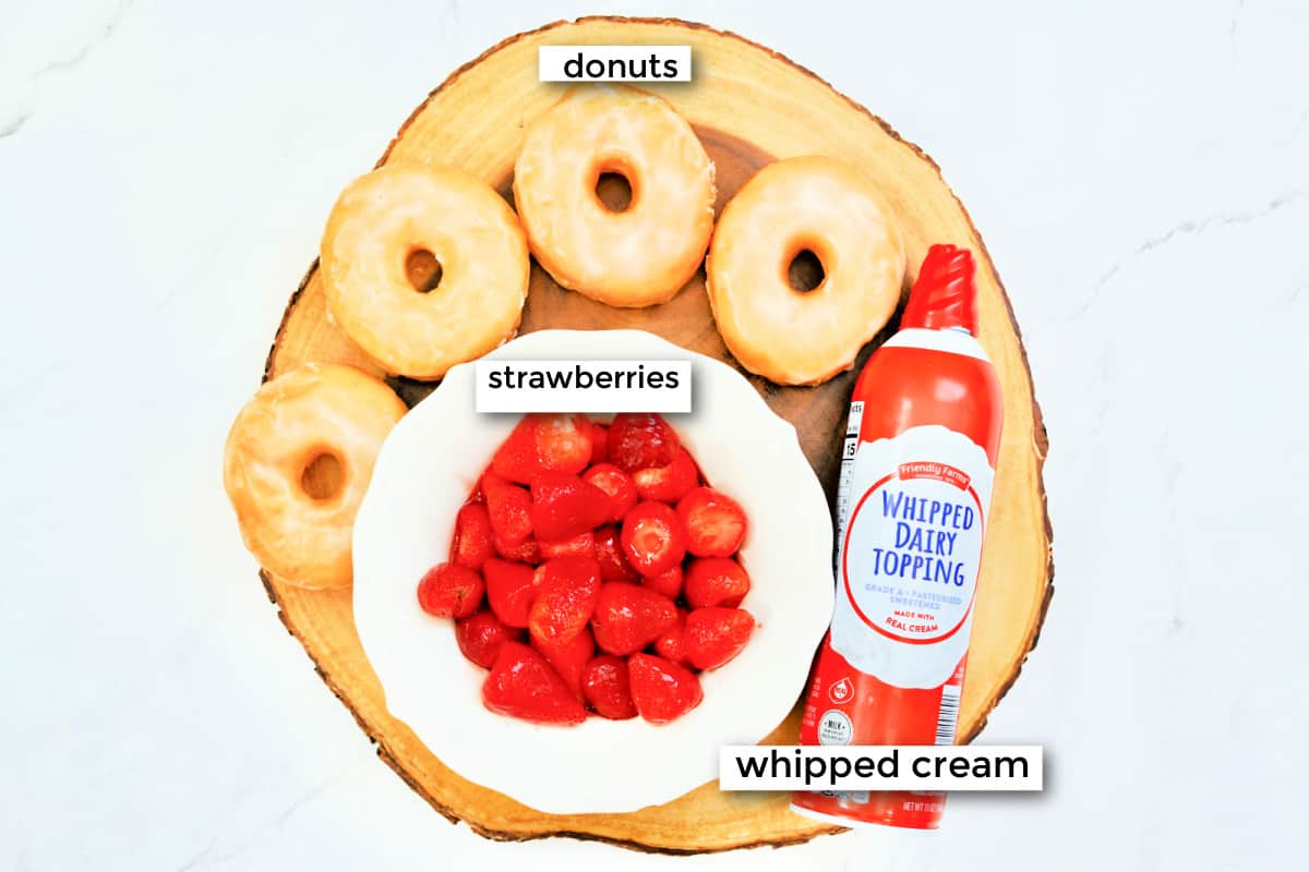 strawberry donut ingredients