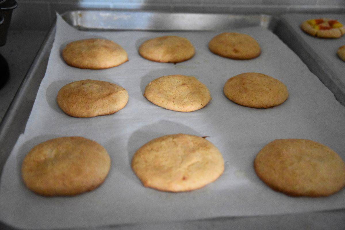 cookies on cookie sheet