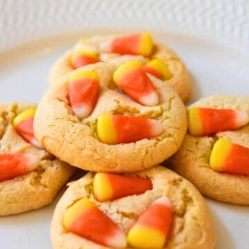 cropped cake mix candy corn cookies