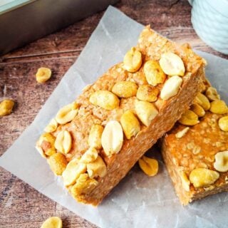 no bake peanut butter protein bars