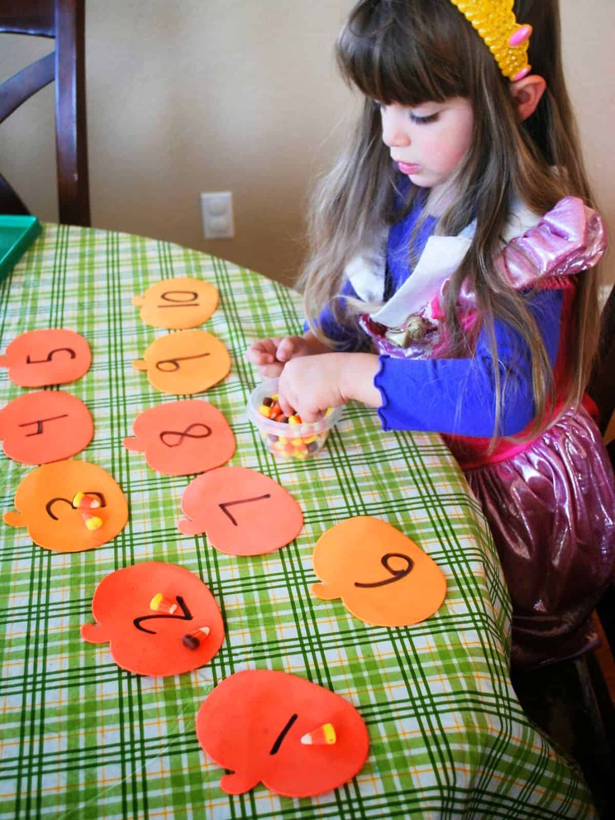 candy corn counting