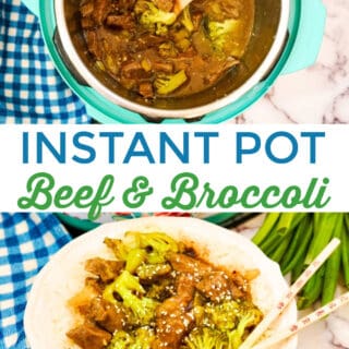 Beef and broccoli instant pot pin