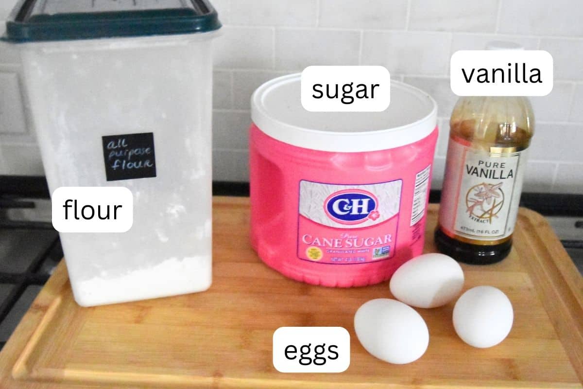 Savoiardi Recipe ingredients