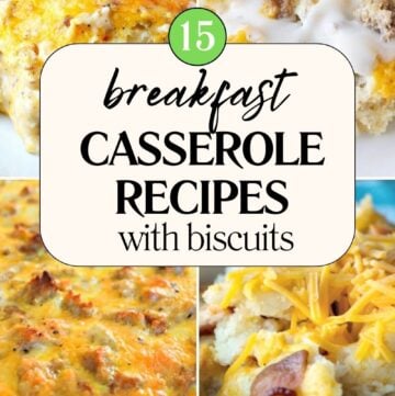 Breakfast Casserole Recipes With Biscuits pin