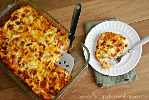 Ham Egg and Cheese Casserole