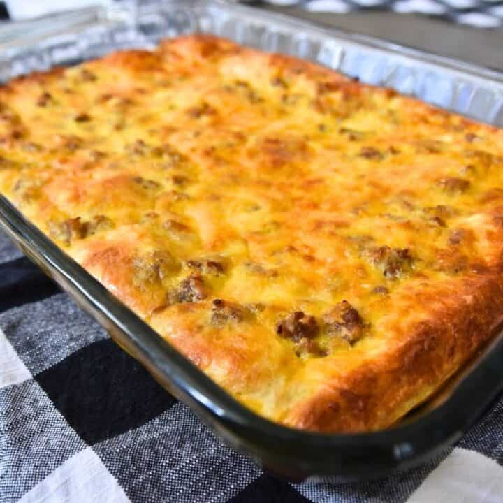 Biscuit Breakfast Casserole - Mess for Less