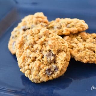 oatmeal cookies on plate