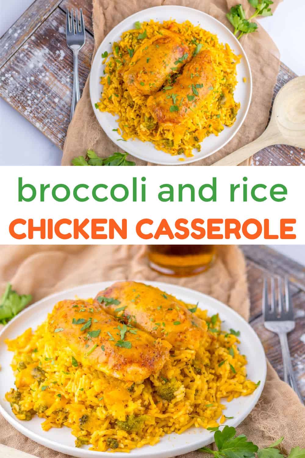 pin for broccoli and rice chicken casserole