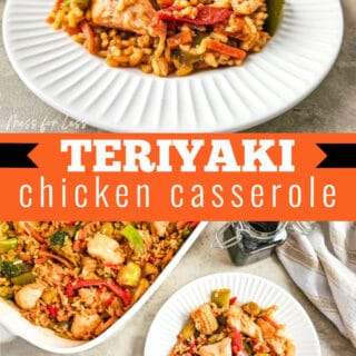 teriyaki chicken casserole pin