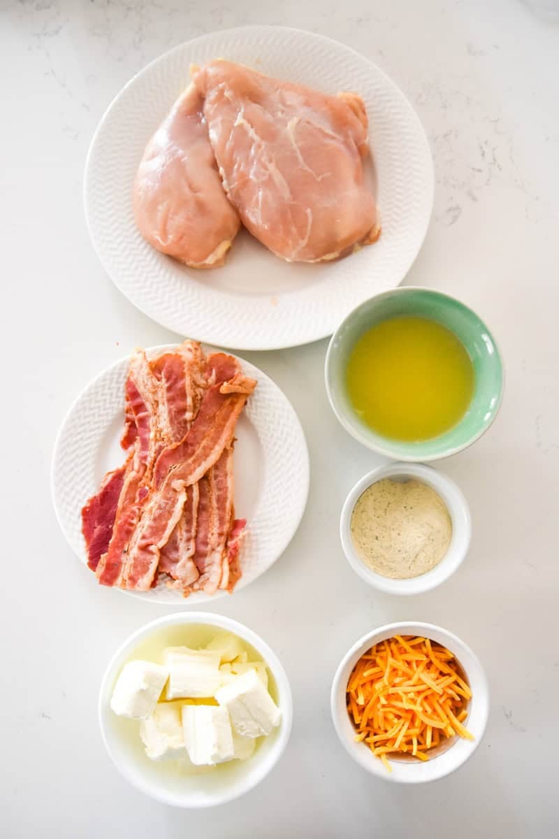 Ingredients for Keto Crack Chicken